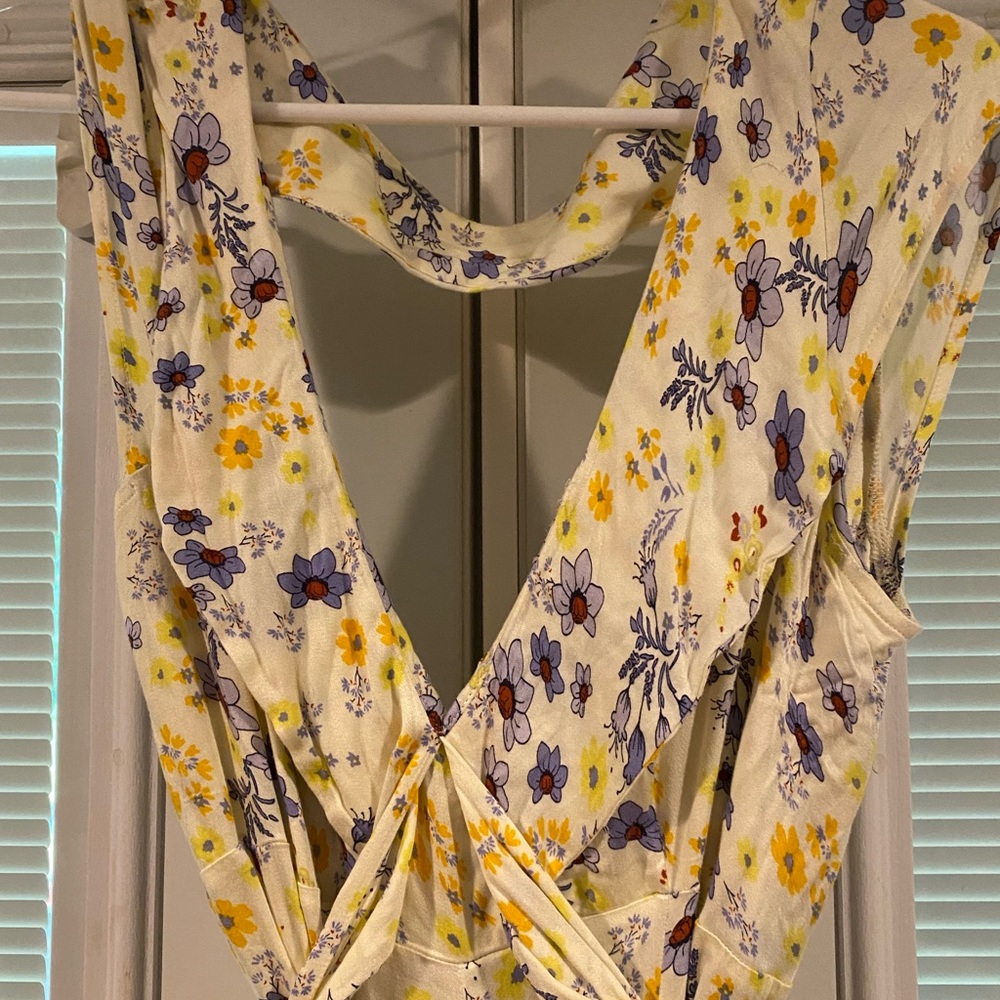 NWT free people floral cutout mini dress . SZ L - Picture 3 of 8